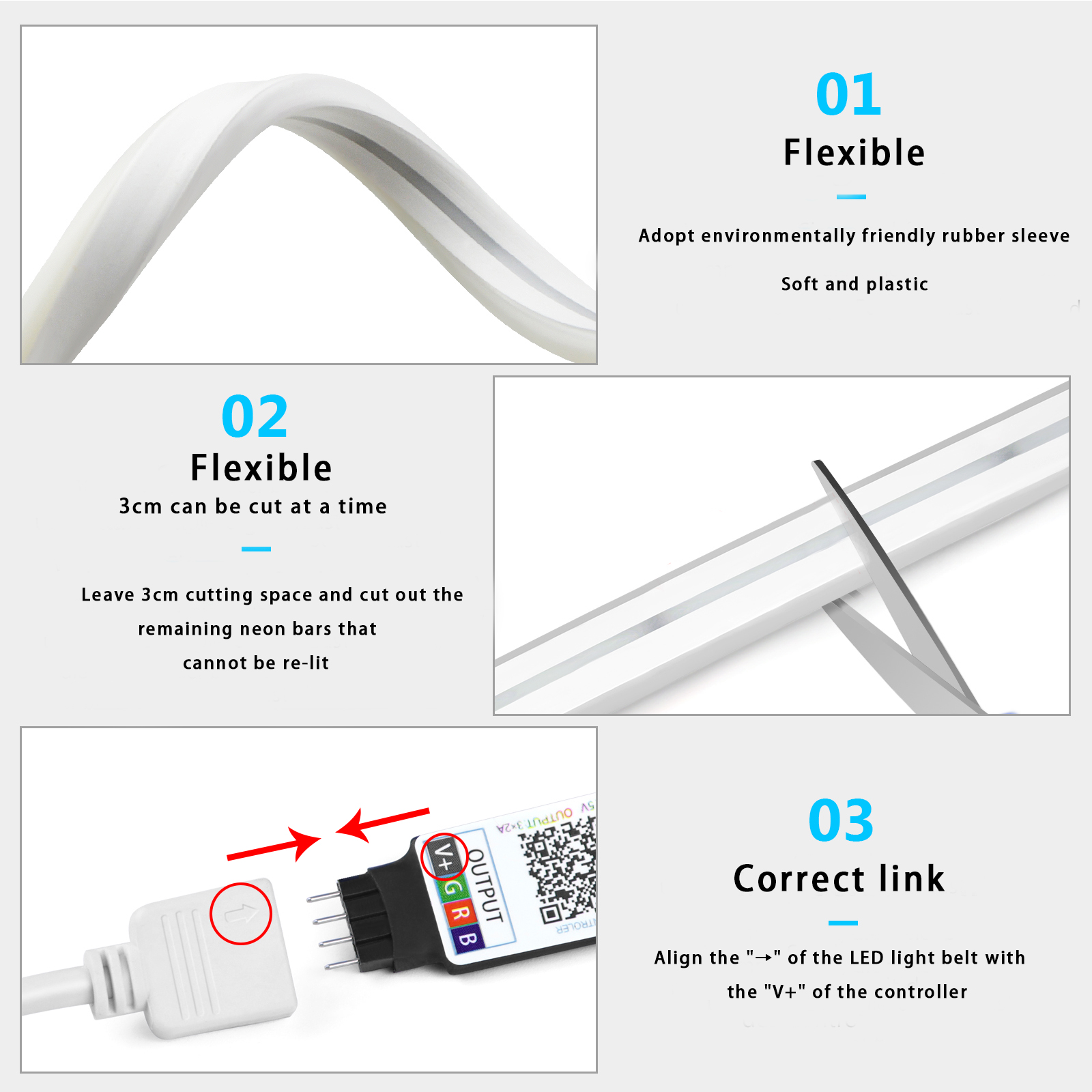 5V USB RGB Neon LED Strip Wate - Home Decor App Free 评论和价格
