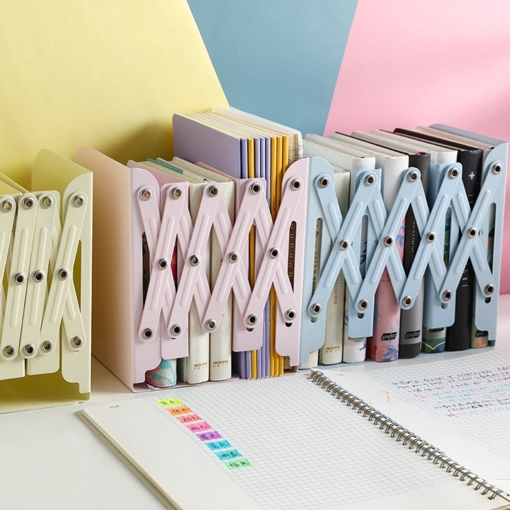 Large Capacity Metal Retractab - Aesthetic Bookend 评论和价格