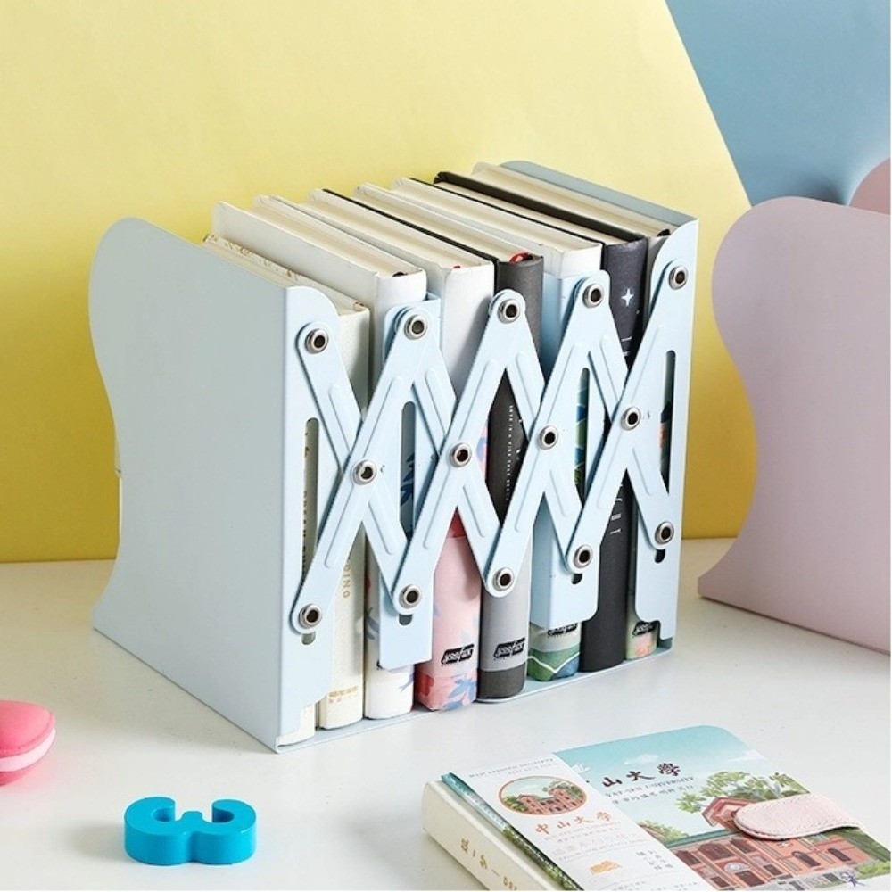 Large Capacity Metal Retractab - Aesthetic Bookend 评论和价格