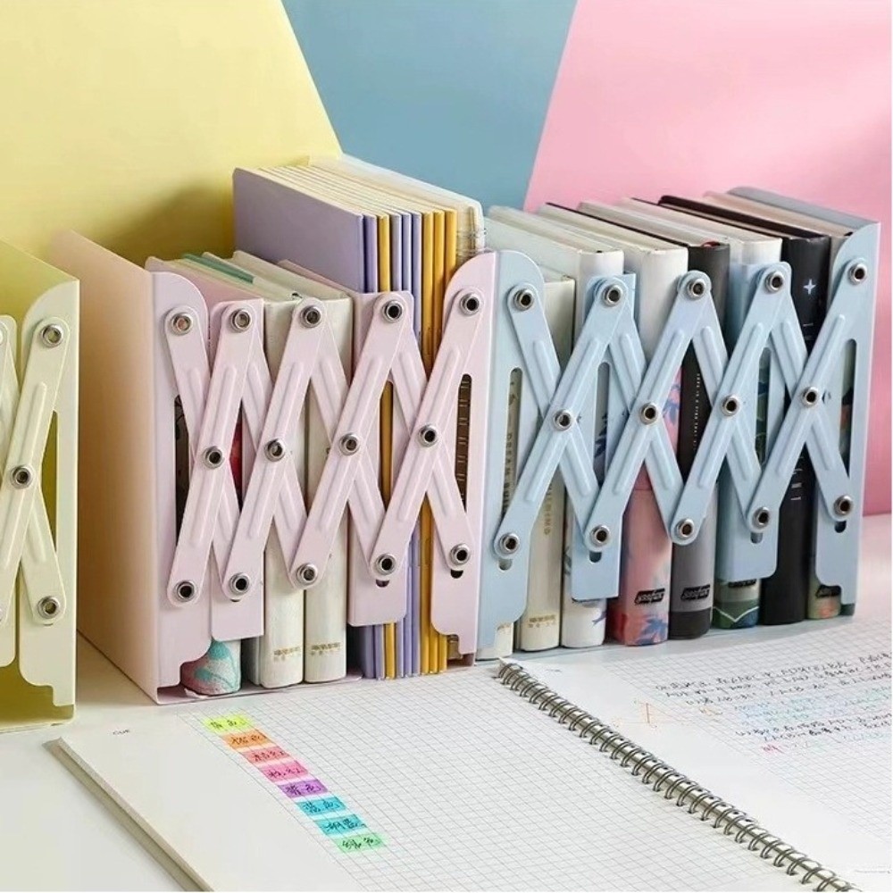 Large Capacity Metal Retractab - Aesthetic Bookend 评论和价格