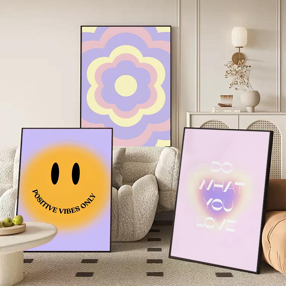 Frameless Abstract Floral Hear - Home Decor Interior 评论和价格