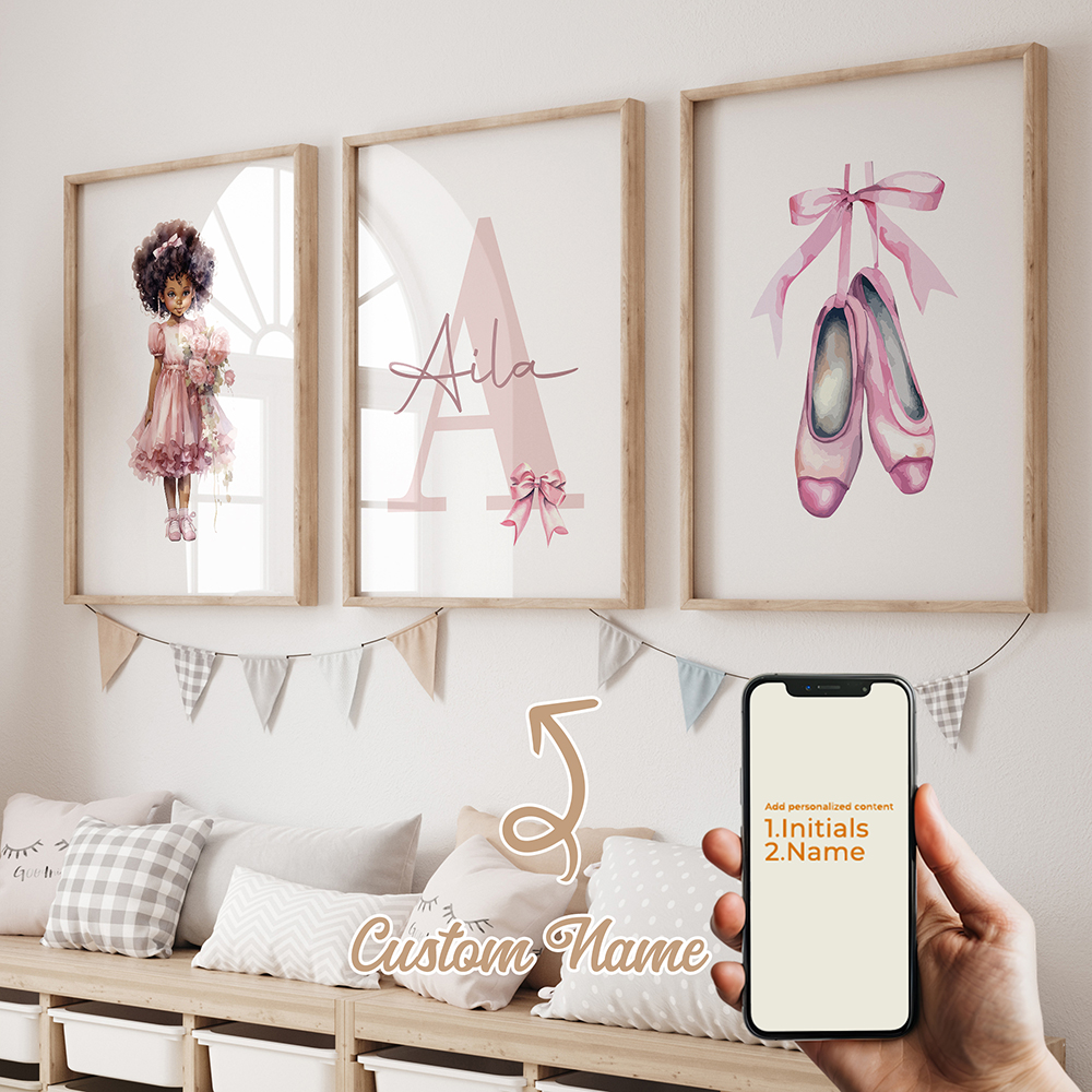 3pcs Personalized Custom Name  - Home Decor Canvas 评论和价格