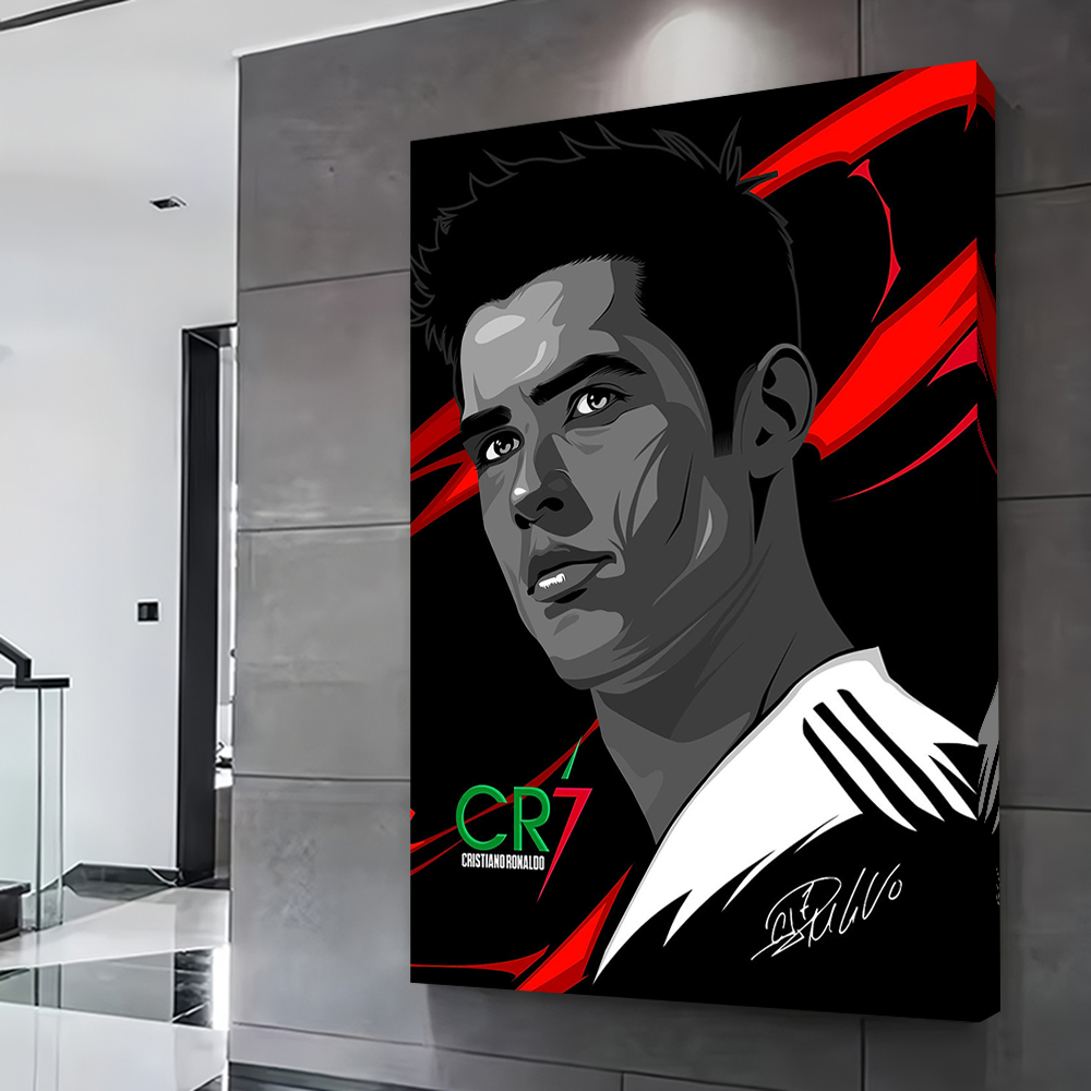 Cristiano Ronaldo Vector Portr - Home Decor Vector 评论和价格