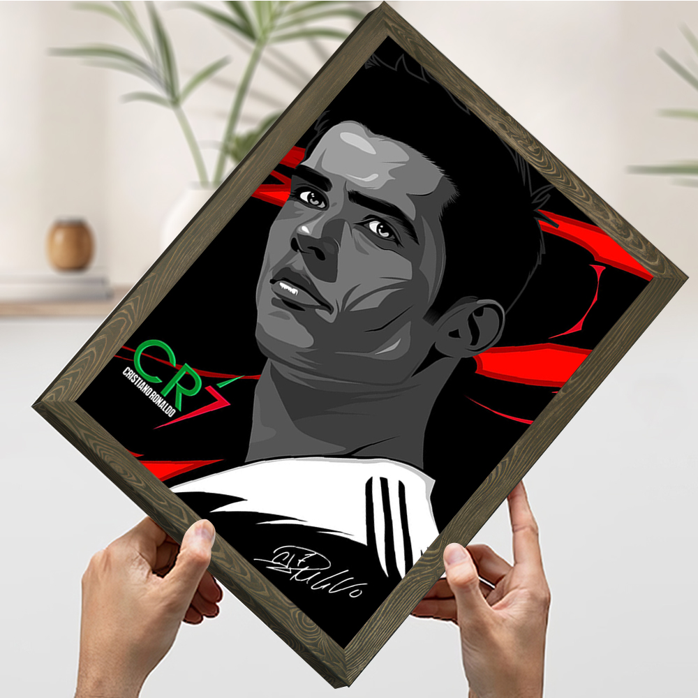 Cristiano Ronaldo Vector Portr - Home Decor Vector 评论和价格