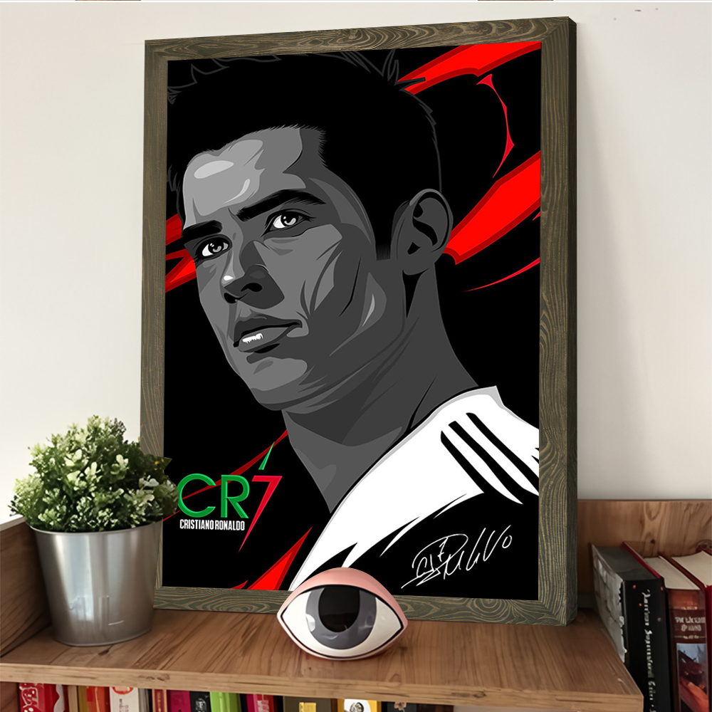 Cristiano Ronaldo Vector Portr - Home Decor Vector 评论和价格