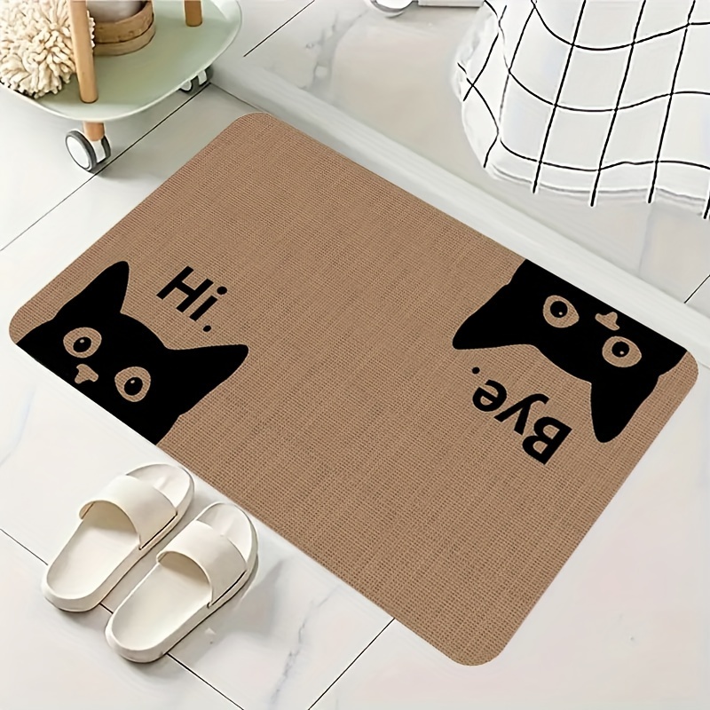 Cute Cat Doormat, Soft Absorbe - Home Decor Design Ideas 评论和价格