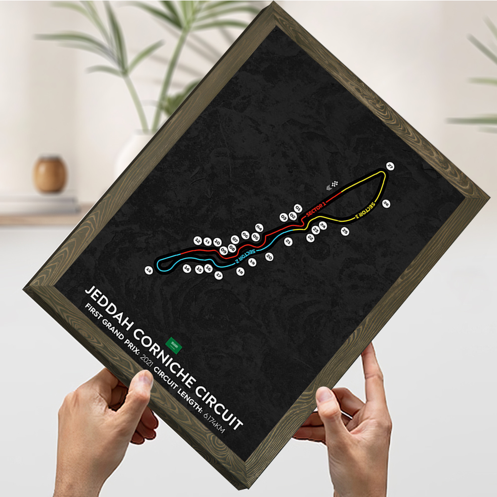 Jeddah Circuit Printing Poster - Home Decor Jeddah 评论和价格
