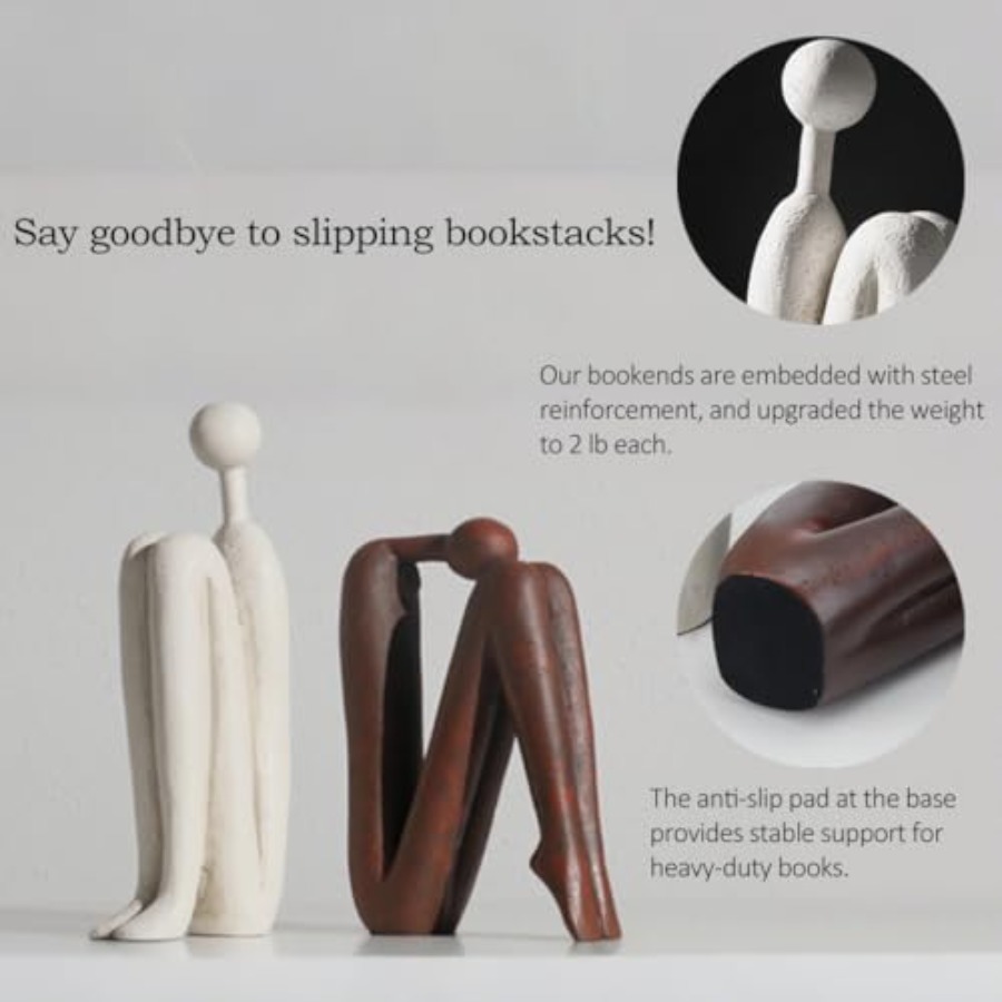Decorative Bookends for Heavy  - Aesthetic Bookend 评论和价格