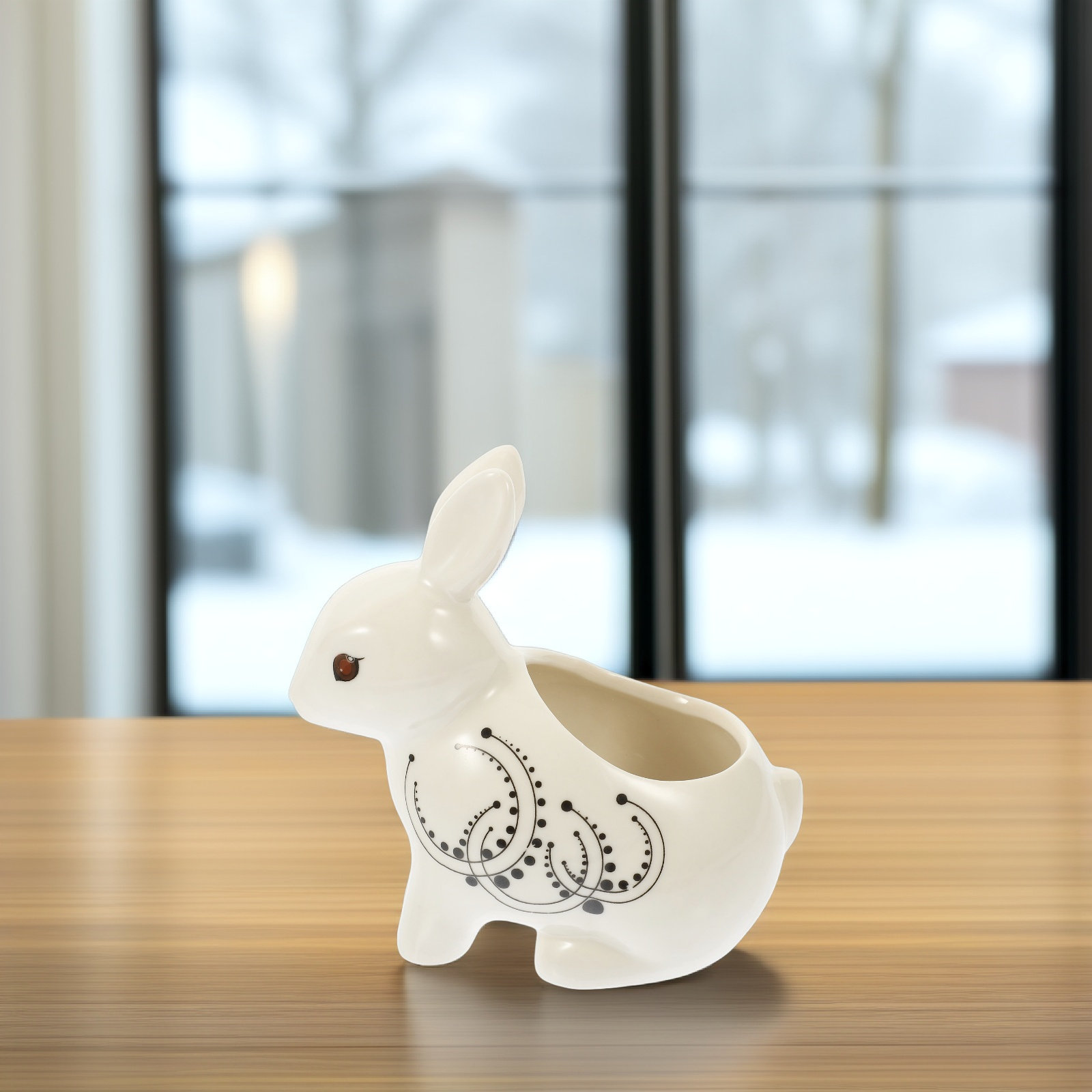 Rabbit Shaped Ceramic Flower P - Home Decor Design Ideas 评论和价格