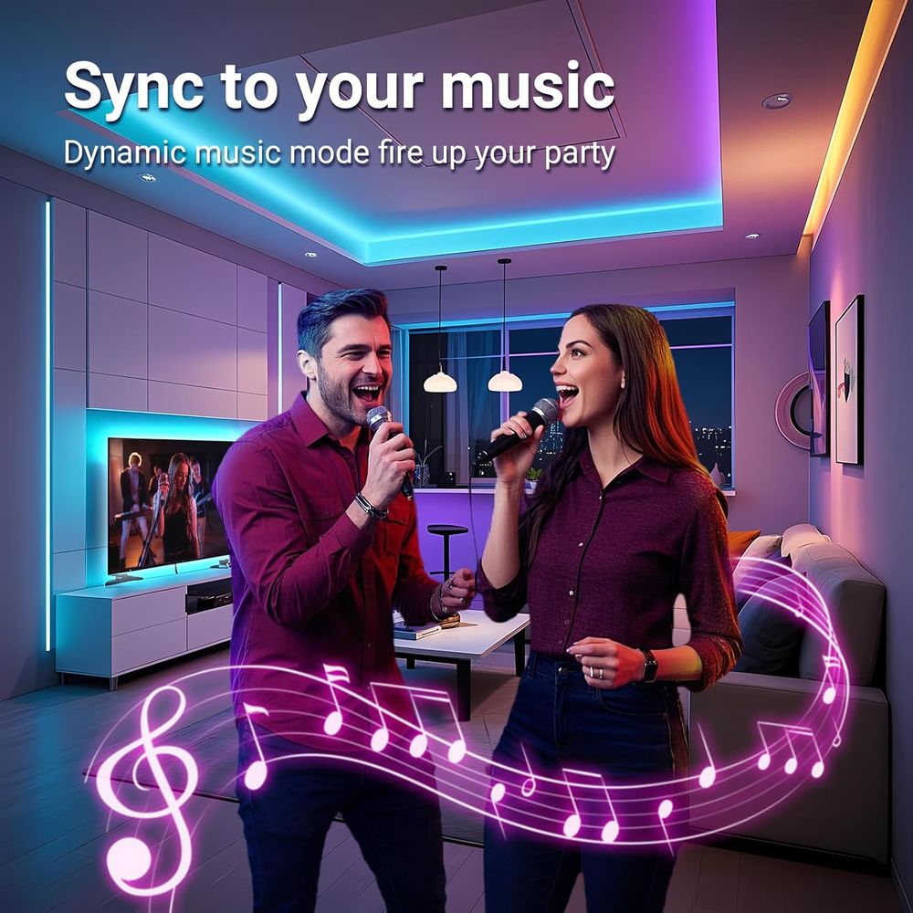 RGB LED Strip Lights, 100ft, 1 - Home Decor App Free 评论和价格