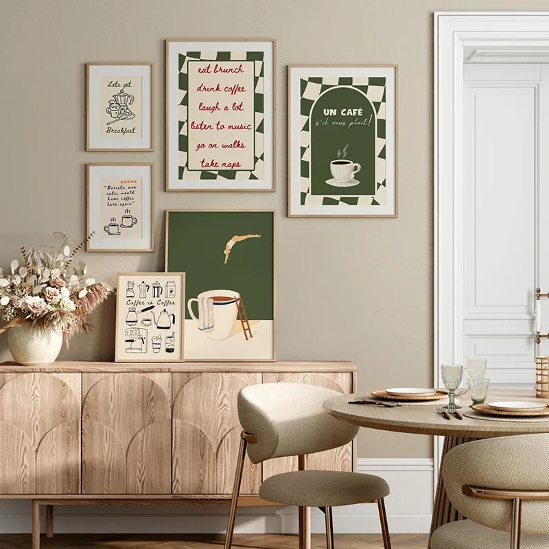 Abstract Funny Coffee Club Ser - Home Decor Trends 评论和价格