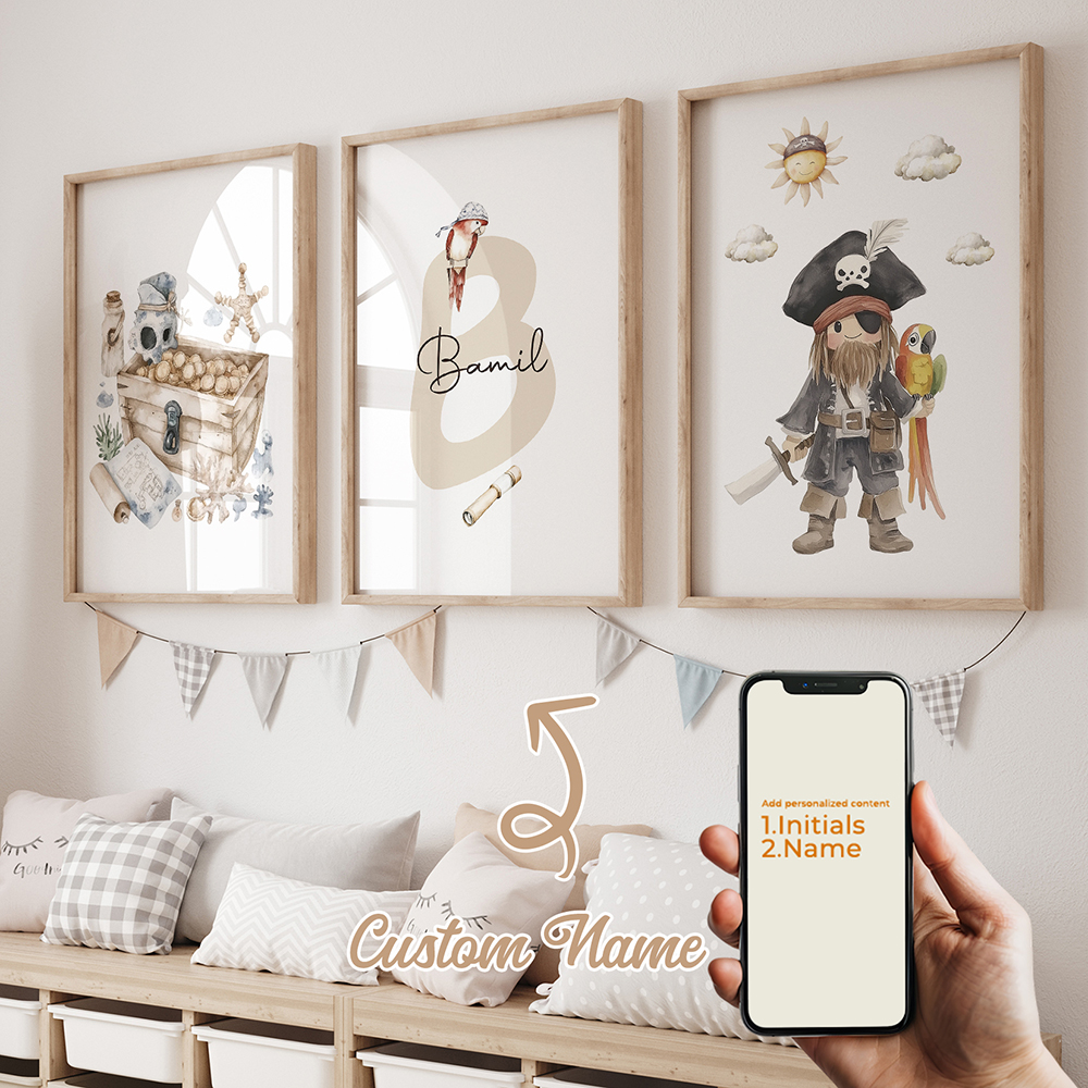 3pcs Personalized Custom Name  - Home Decor Canvas 评论和价格