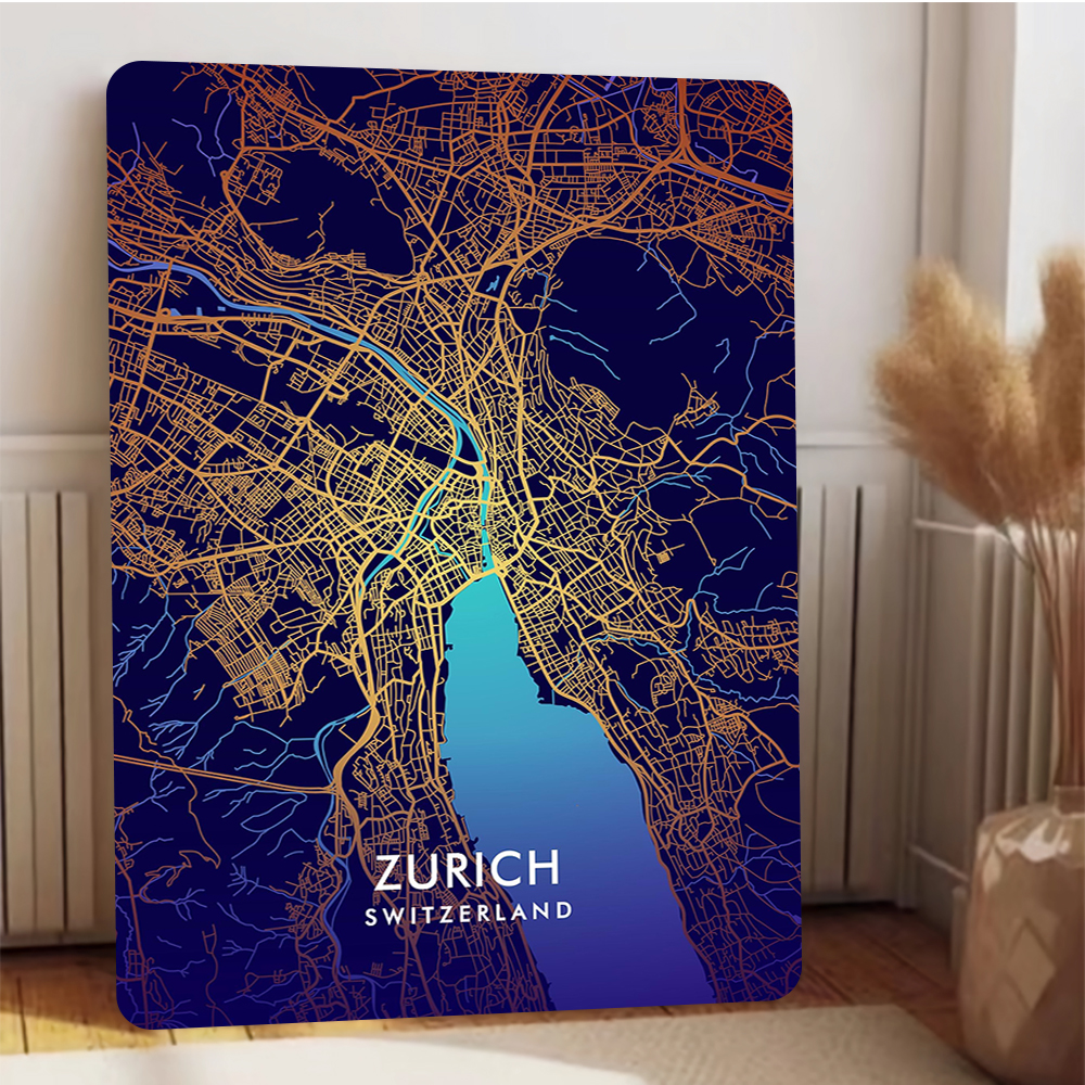 Zurich Switzerland City Map Me - Home Decor Zurich 评论和价格
