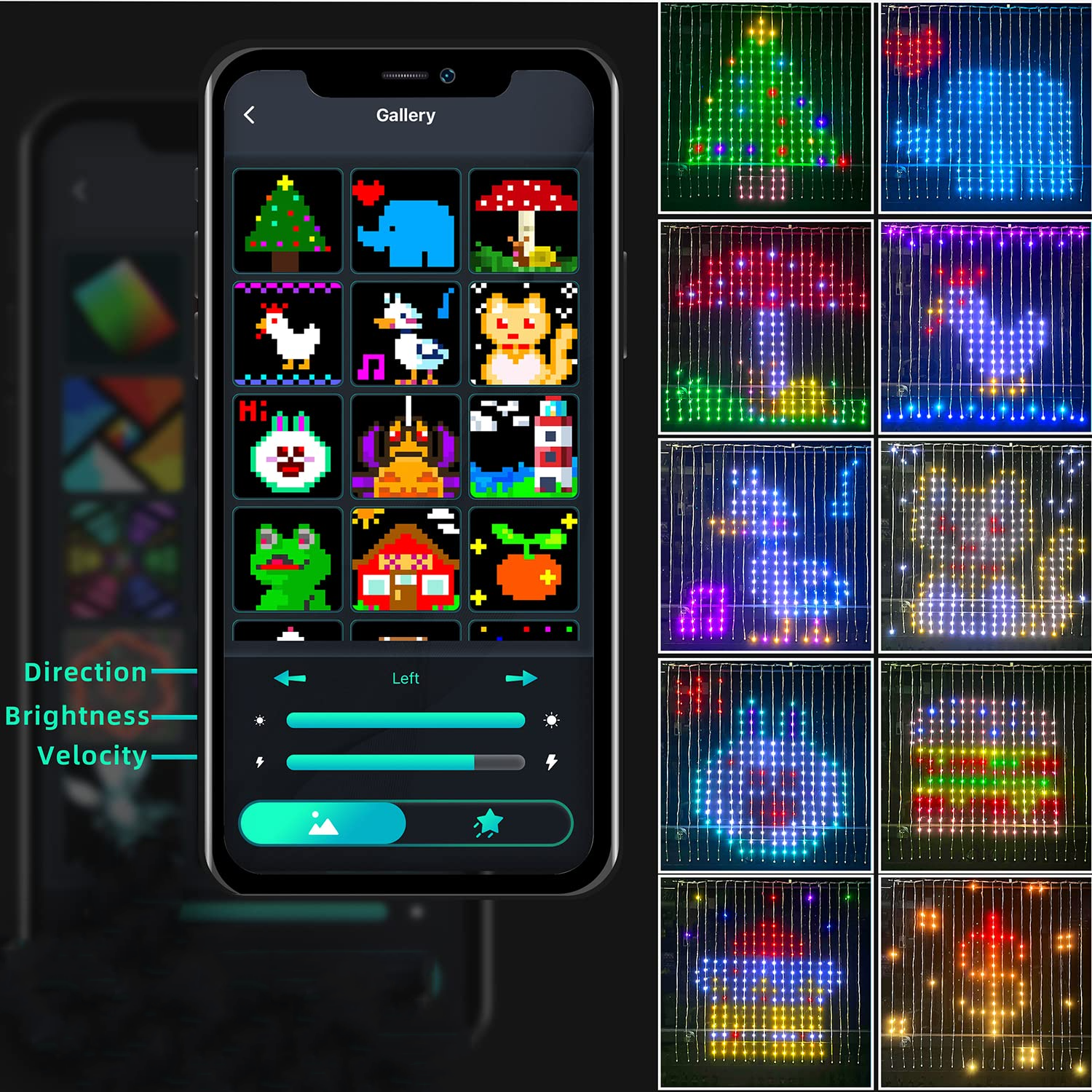 400LEDs RGBIC Smart Curtain Li - Home Decor App Free 评论和价格