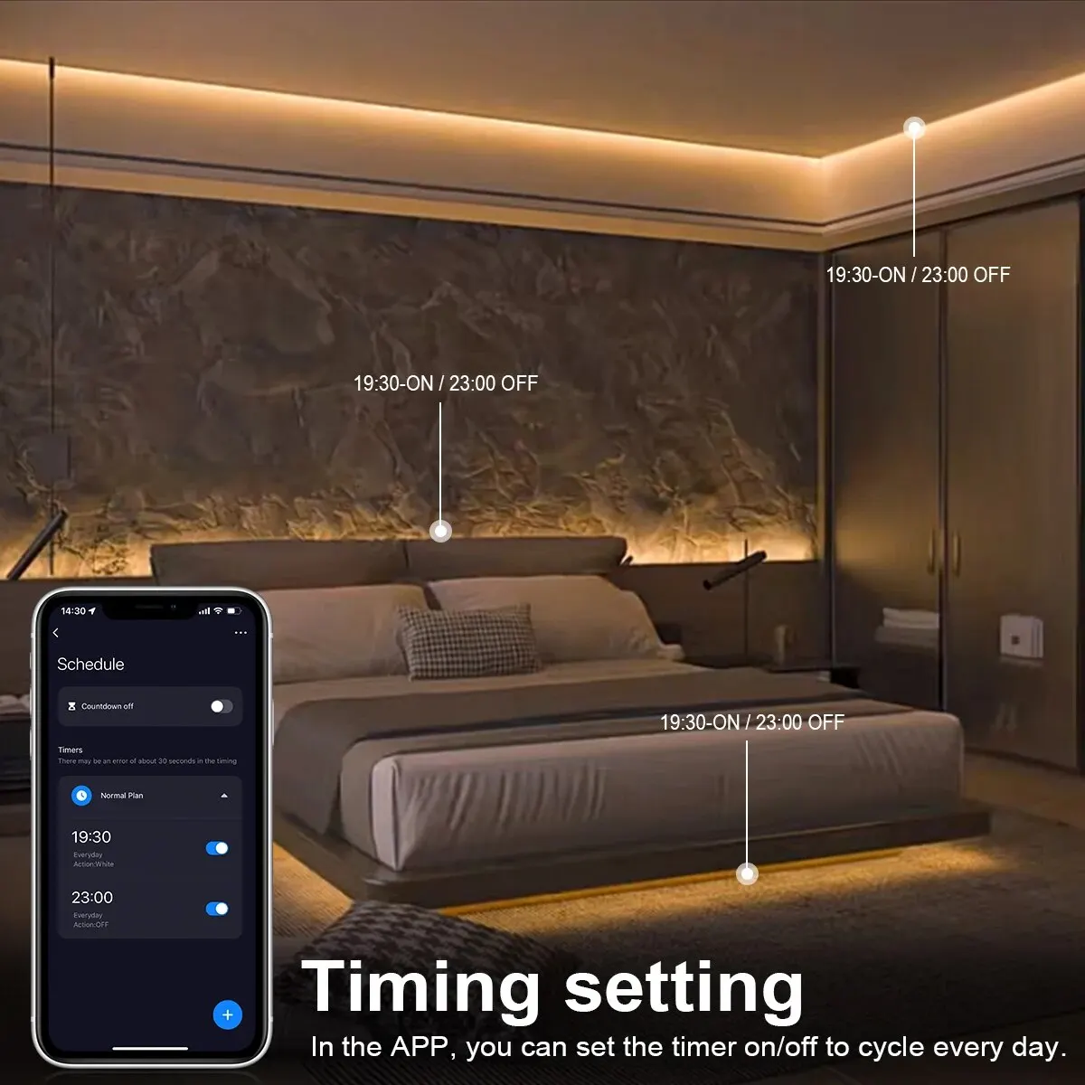 Tuya Smart COB LED Strip Light - Home Decor App Free 评论和价格