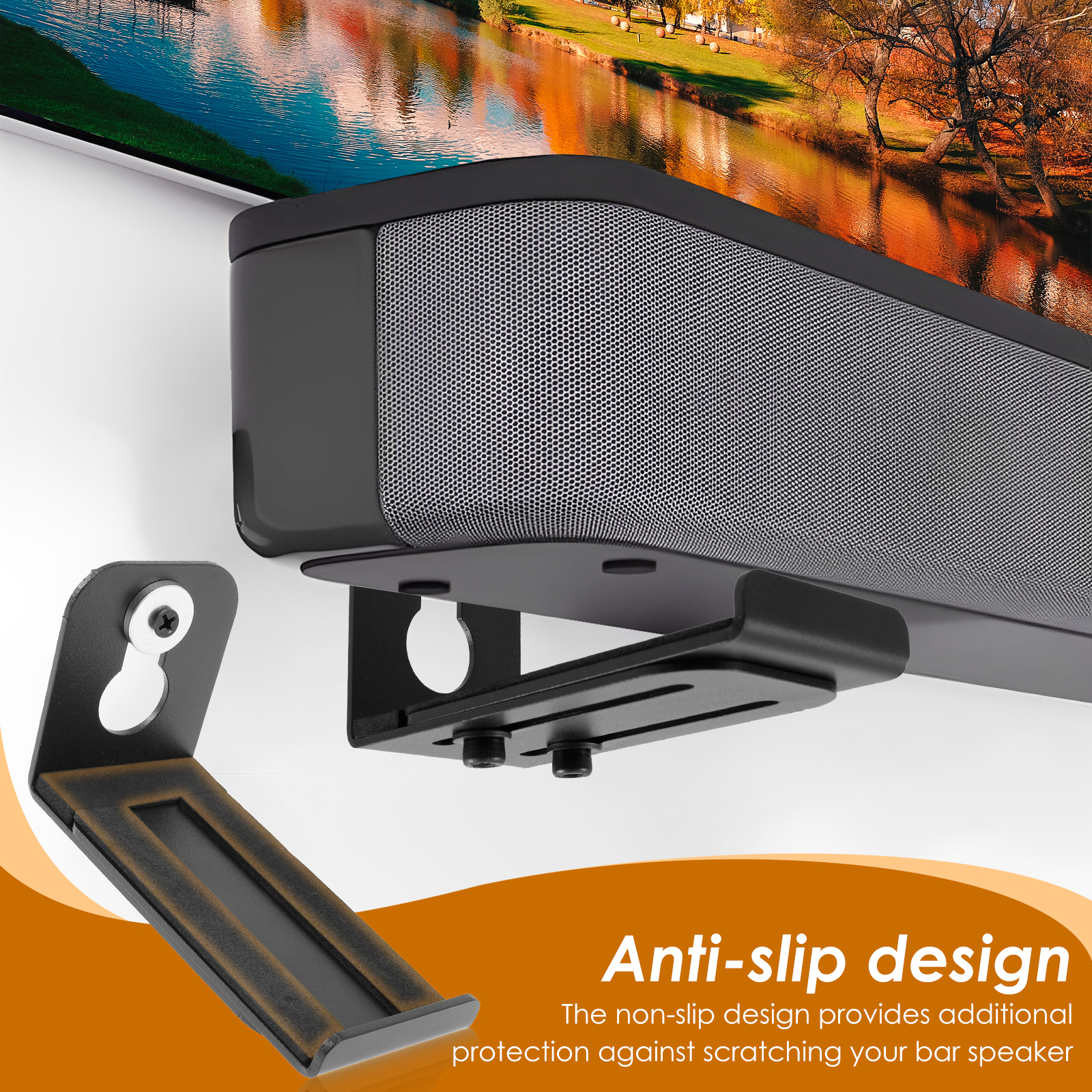 2Pcs Soundbar Speaker Stands W - Home Decor Solution 评论和价格
