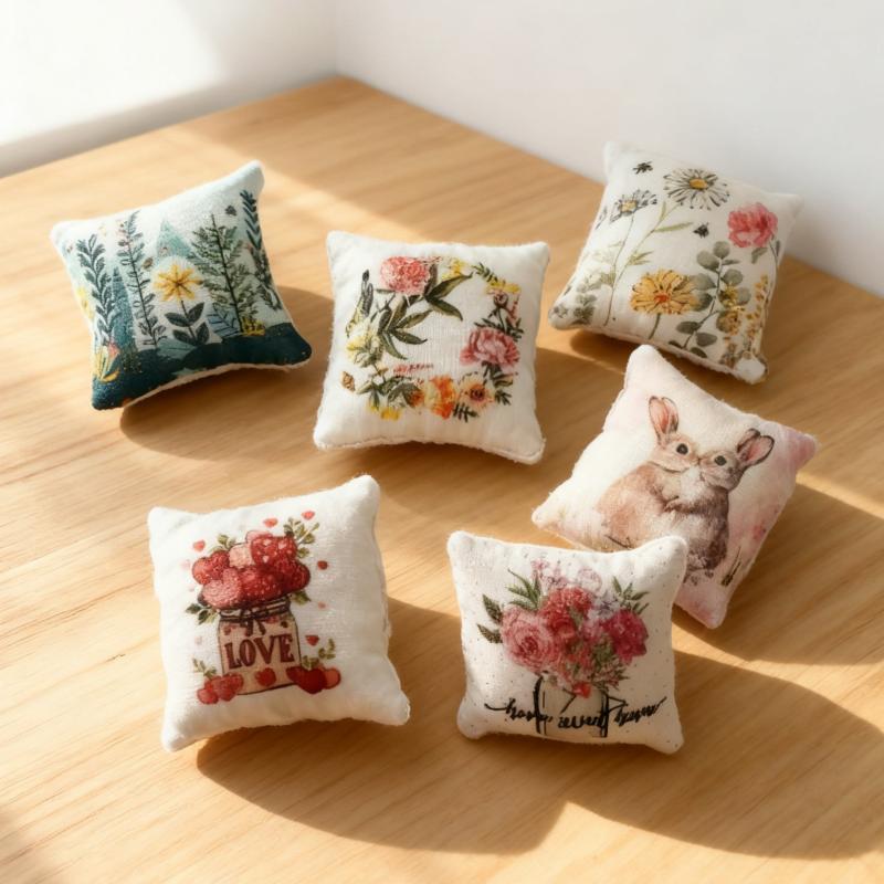2Pcs Dollhouse Bedroom Sofa Sc - Home Decor Resin 评论和价格