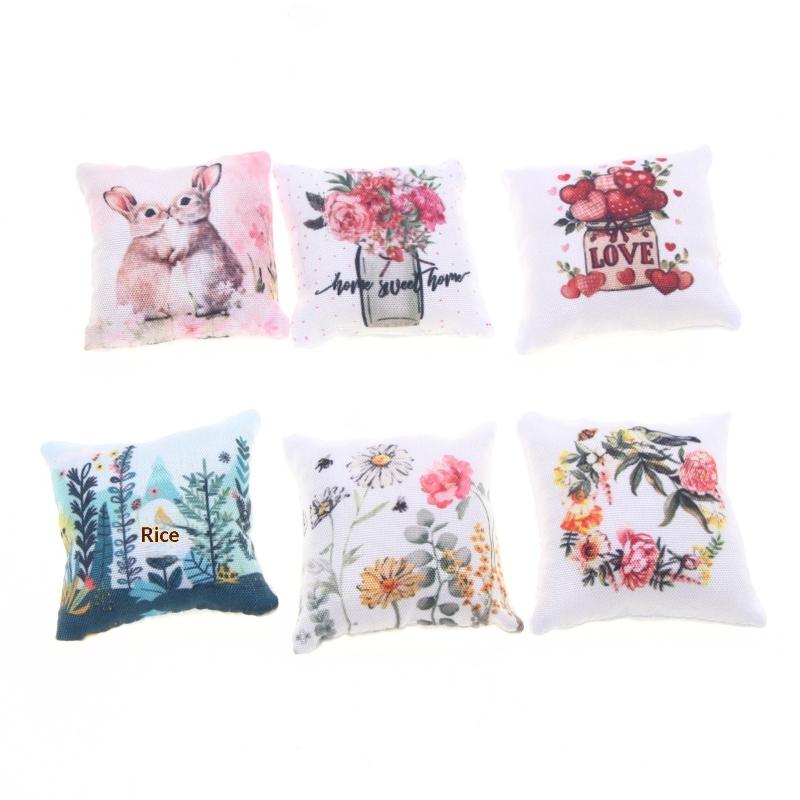 2Pcs Dollhouse Bedroom Sofa Sc - Home Decor Resin 评论和价格