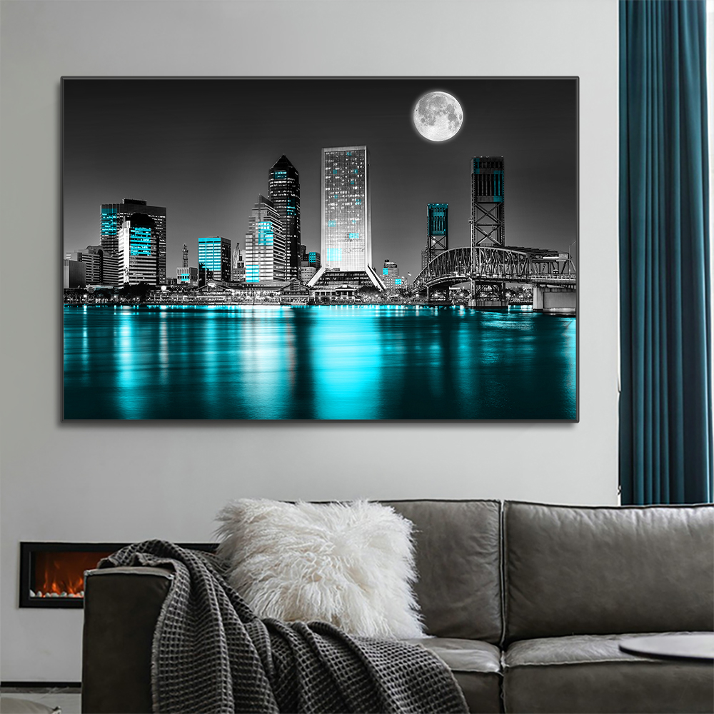 New York Urban Skyline Landsca - Home Decor New York 评论和价格