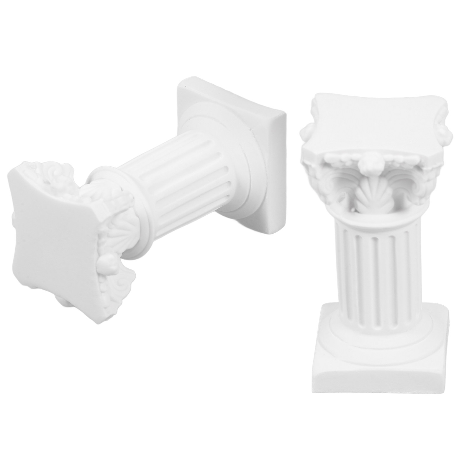 2Pcs Resin Holder Roman Pillar - Home Decor Resin 评论和价格