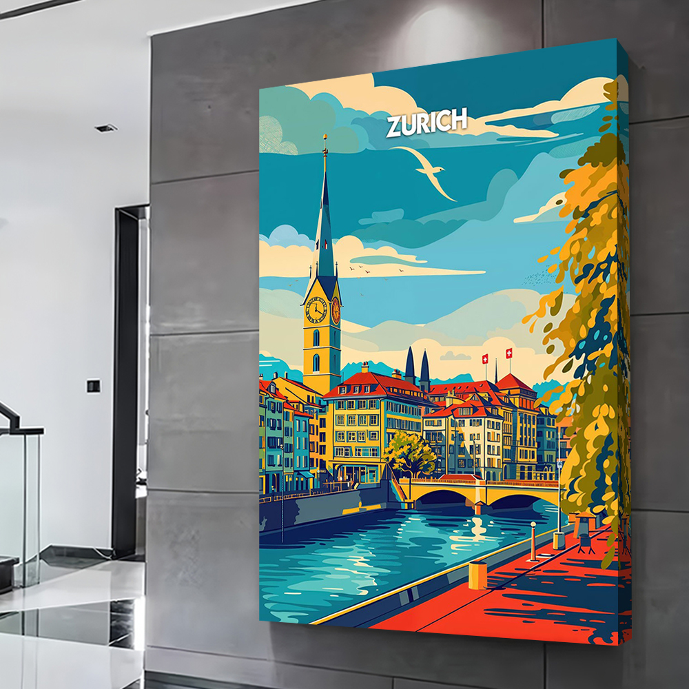 Zurich Serenity Travel Prints  - Home Decor Zurich 评论和价格
