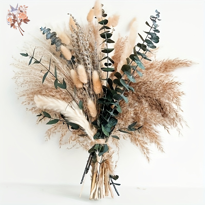 90PCS Nature Real Rabbit Tail  - Pampas Grass Decor 评论和价格