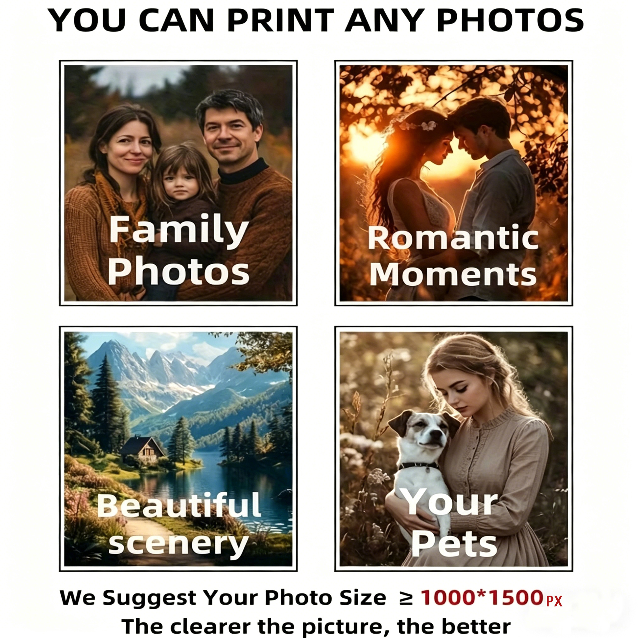 1pc Customized Portrait Landsc - Home Decor Solution 评论和价格