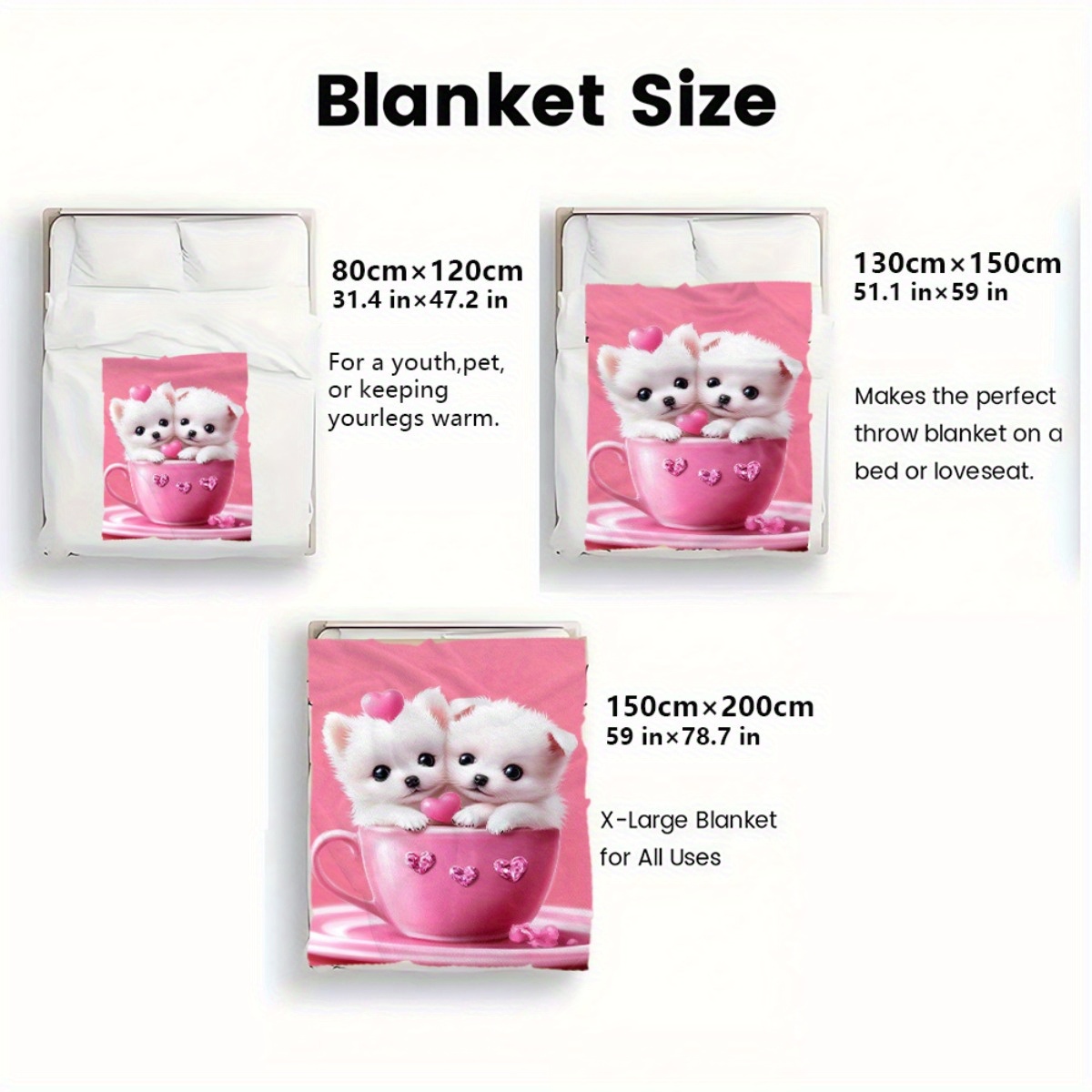 Cute Puppies Tea Cup Heart Bla - Home Decor Design Ideas 评论和价格