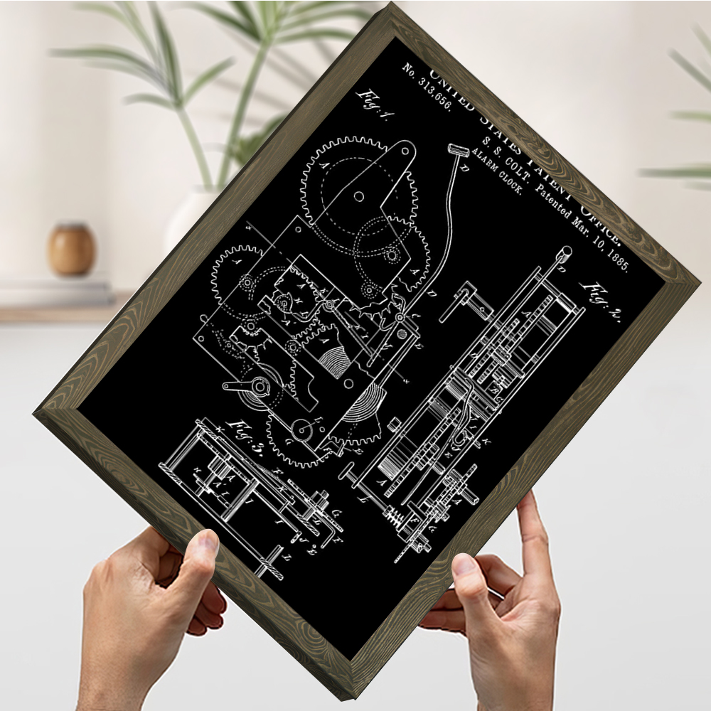 Alarm Clock Patent Poster Cust - Home Decor Interior 评论和价格