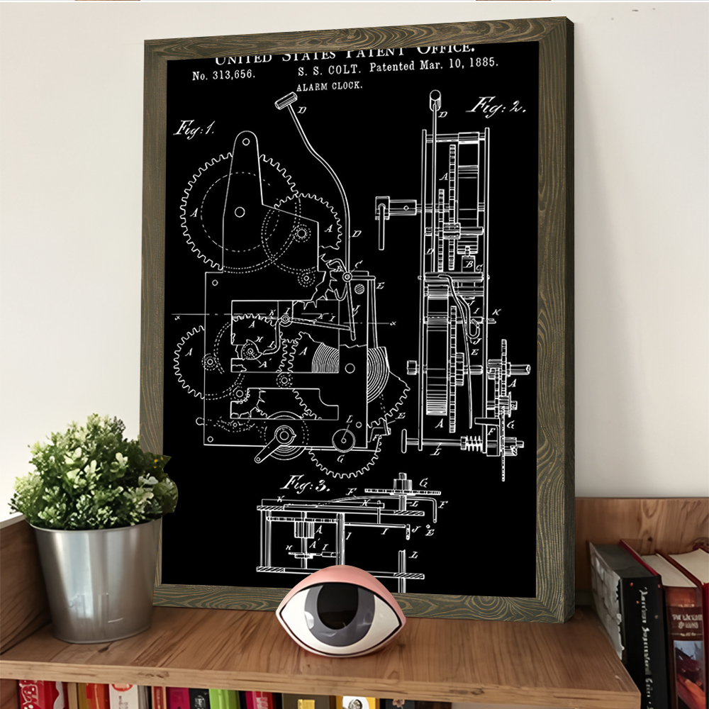 Alarm Clock Patent Poster Cust - Home Decor Interior 评论和价格