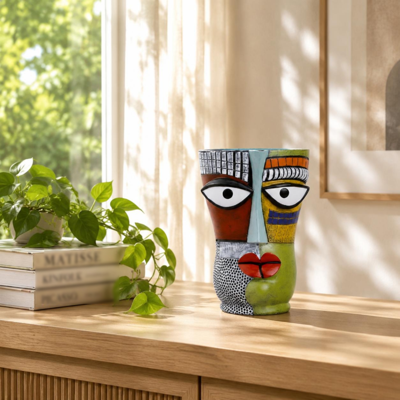 Abstract Face Planter Artistic - Home Decor Design Ideas 评论和价格
