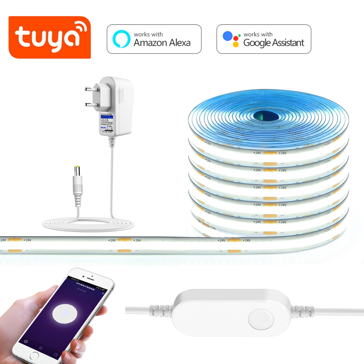 3M 5M 10M 24V COB LED Strip Li - Home Decor App Free 评论和价格