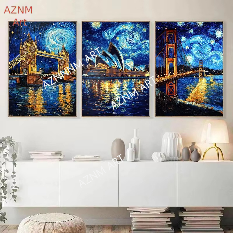 Vintage Abstract Landscape Pos - Home Decor New York 评论和价格