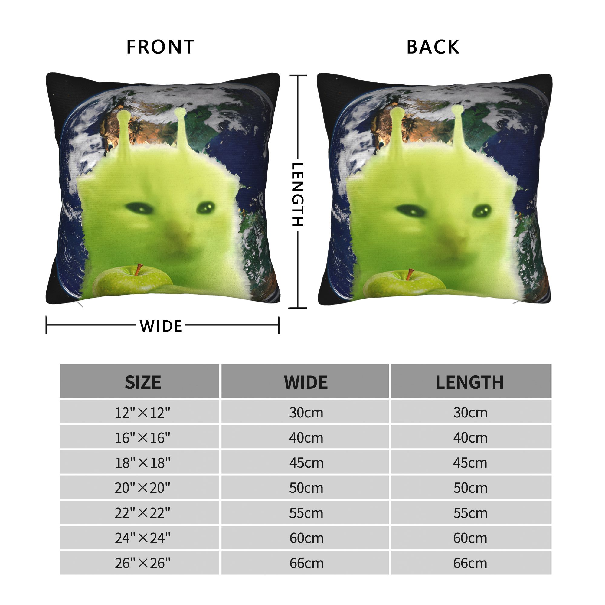 Green Alien Cat Meme Pillow Co - Home Decor Design Ideas 评论和价格