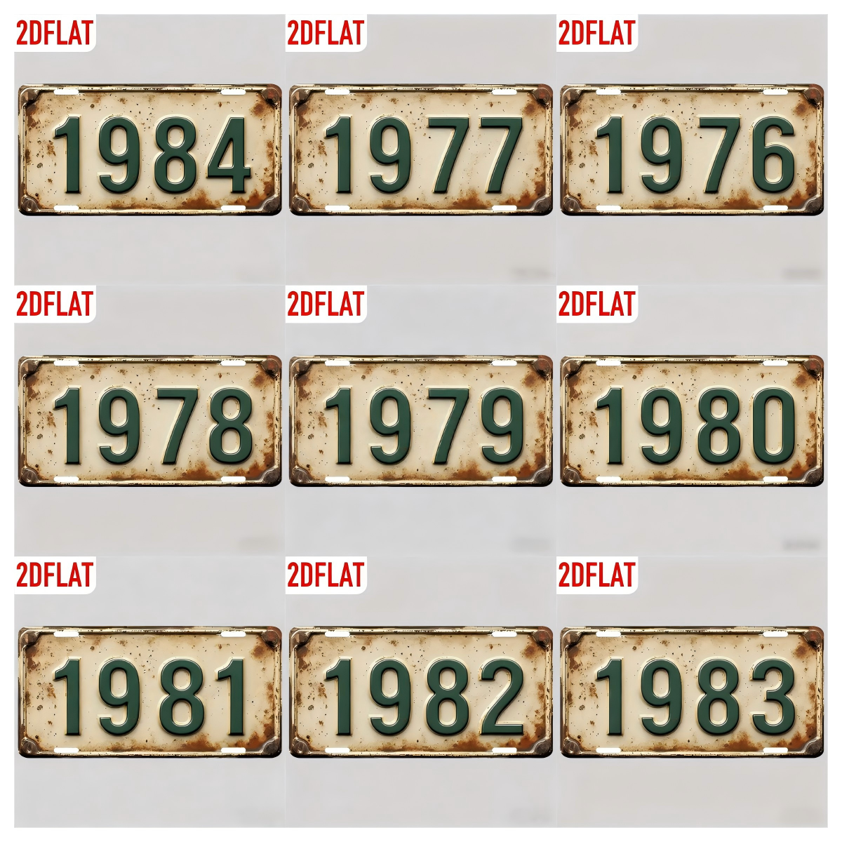 2D Flat Design - Vintage Metal - Home Decor Trends 评论和价格