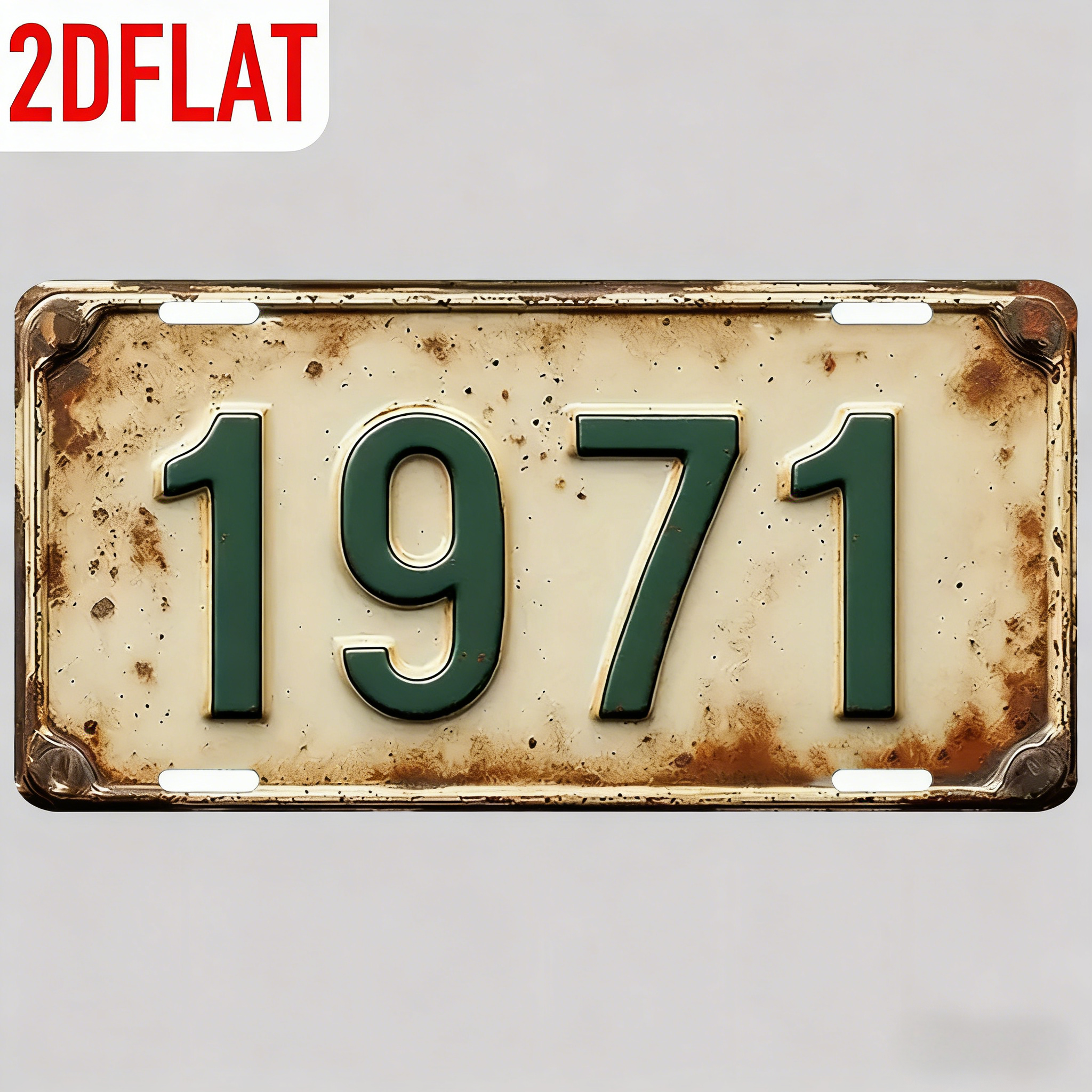 2D Flat Design - Vintage Metal - Home Decor Trends 评论和价格