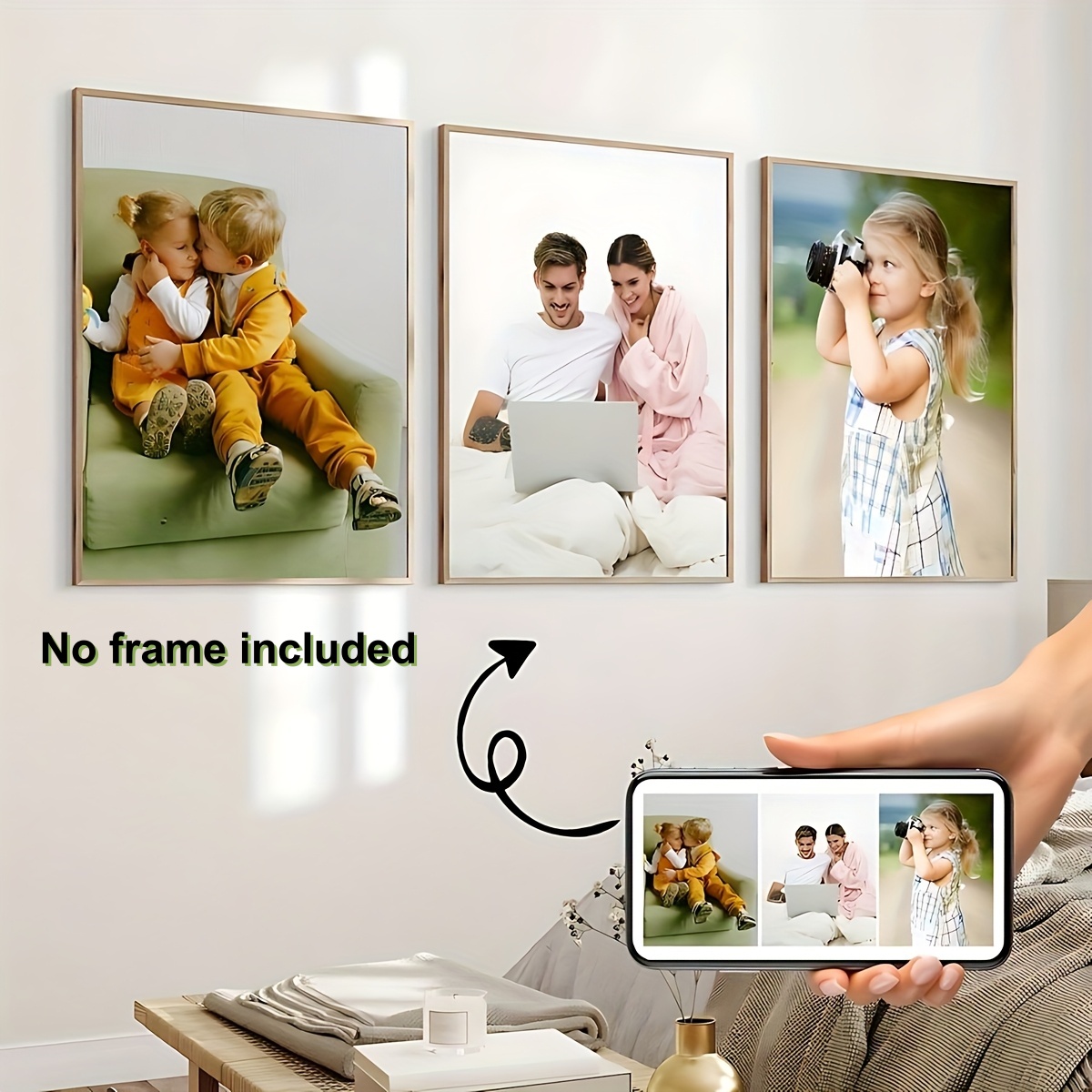 Customize any 3 photos you des - Home Decor Canvas 评论和价格