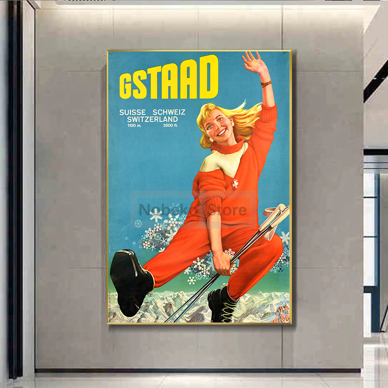 Switzerland Vintage Travel Pos - Home Decor Zurich 评论和价格