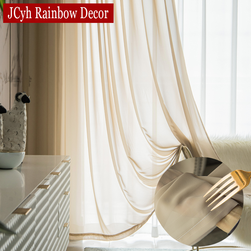 Solid Tulle Curtains for Livin - Home Decor Window Blinds 评论和价格