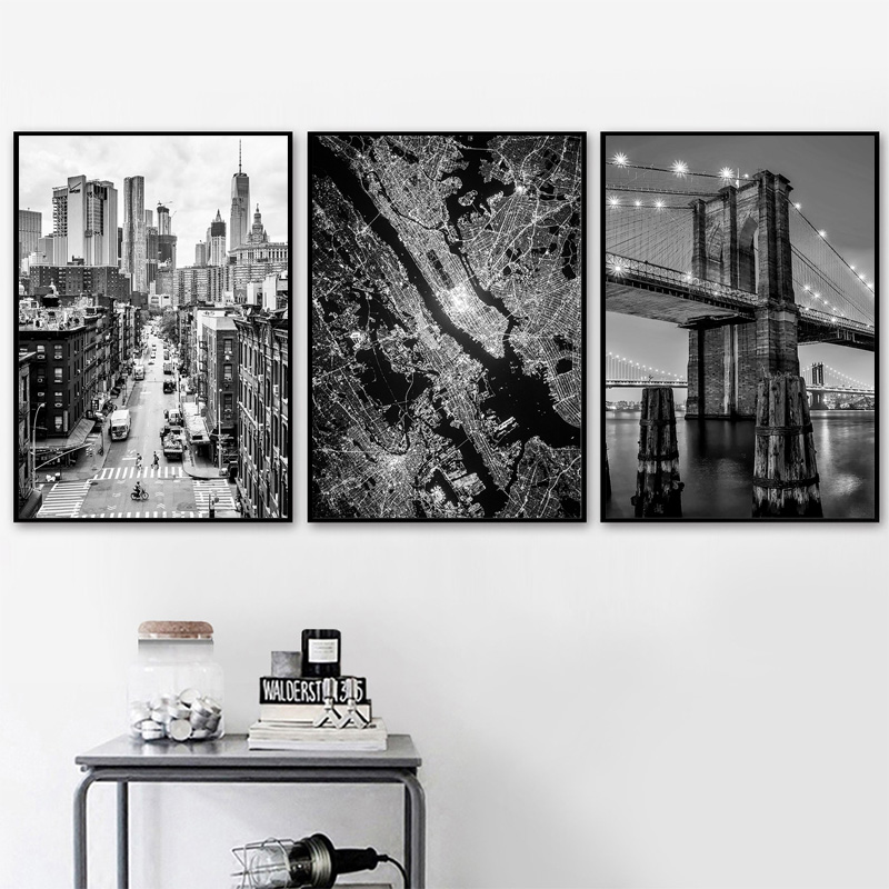 New York City Canvas Painting  - Home Decor New York 评论和价格