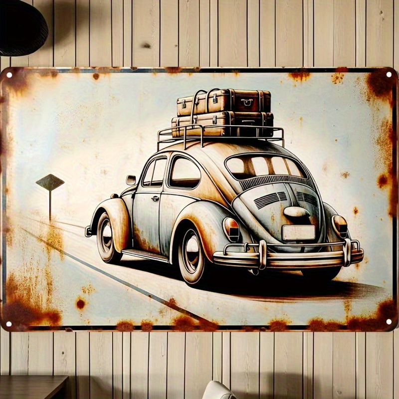 Vintage Car Metal Wall Art Sig - Home Decor Trends 评论和价格