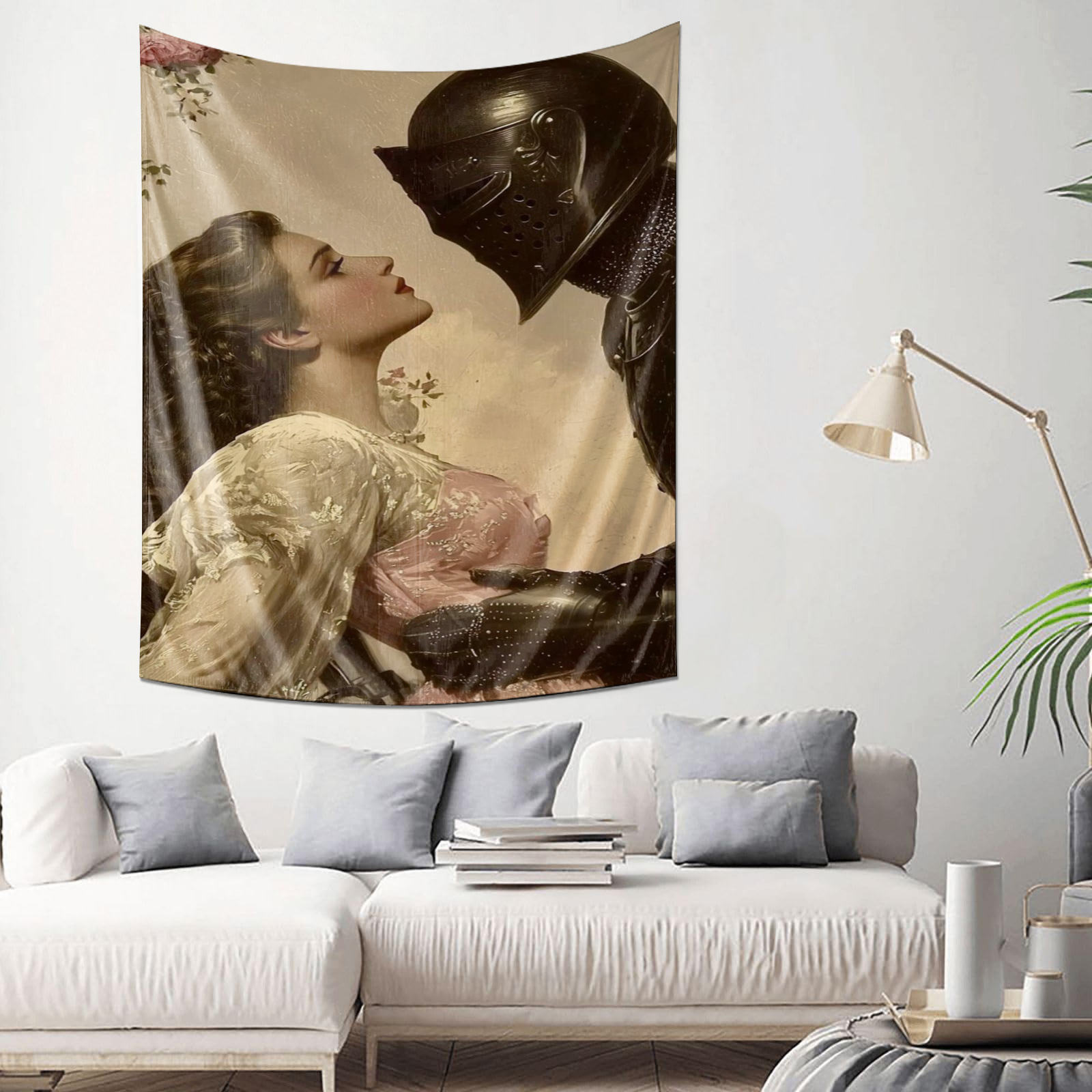 Elegant Knight and Lady Tapest - Home Decor Medieval 评论和价格