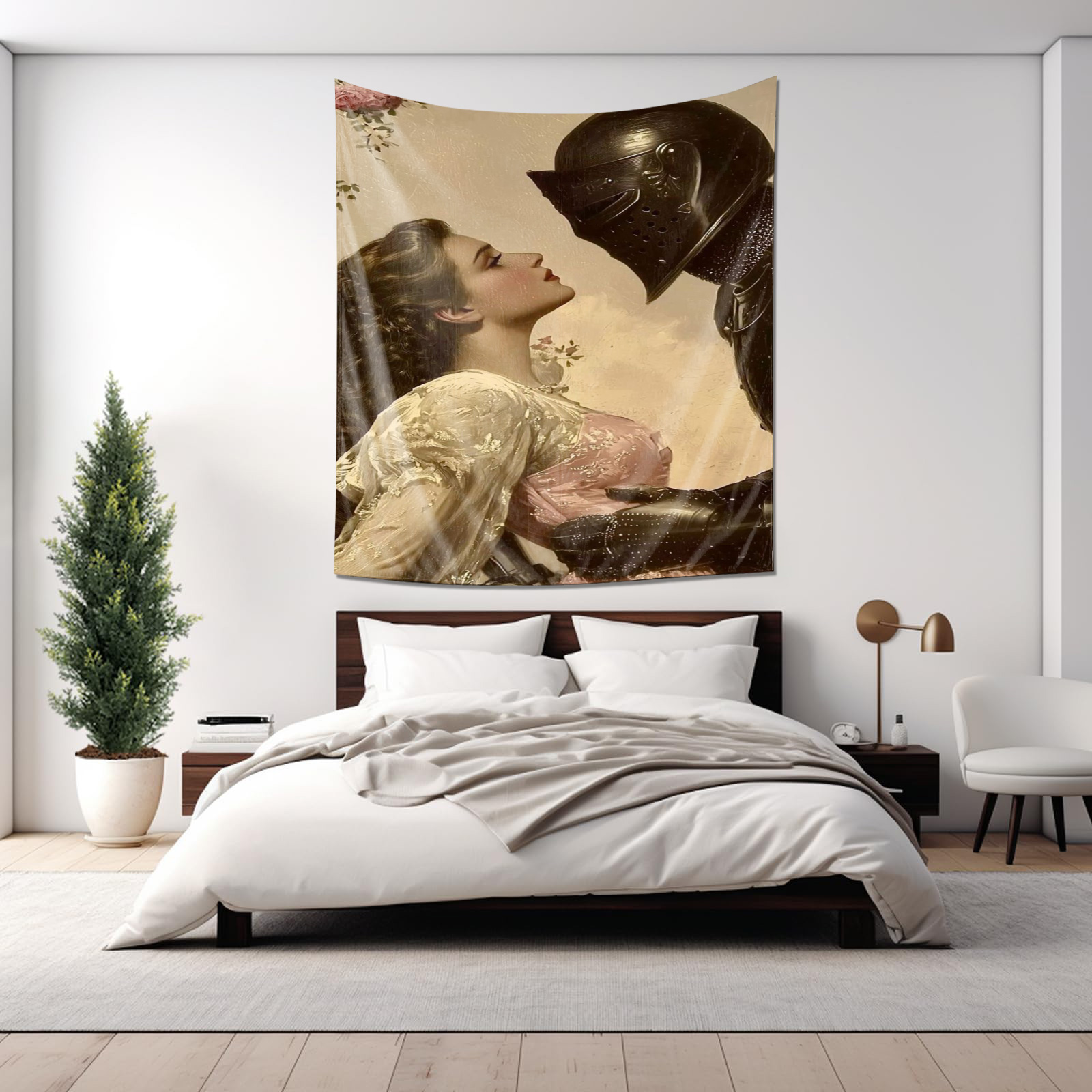Elegant Knight and Lady Tapest - Home Decor Medieval 评论和价格