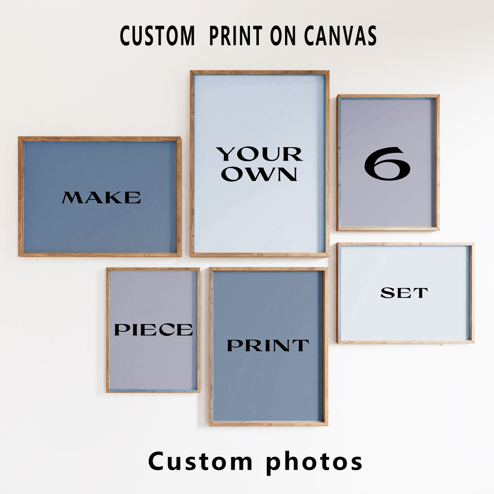 6pcs/set Custom Canvas Prints  - Home Decor Canvas 评论和价格