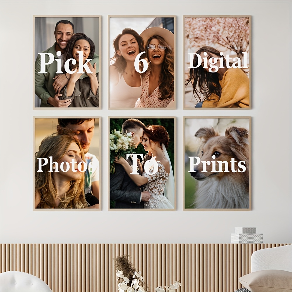 6pcs/set Custom Canvas Prints  - Home Decor Canvas 评论和价格