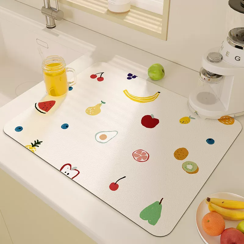 Cute Fruit Design Draining Mat - Home Decor Design Ideas 评论和价格